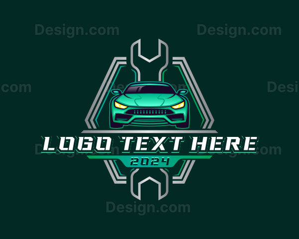 Car Auto Repair Mechanic Wrench Logo