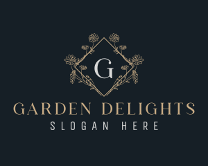 Natural Flower Garden logo design