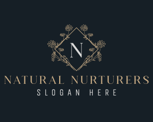 Natural Flower Garden logo design