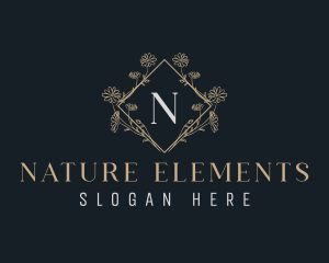 Natural Flower Garden logo design