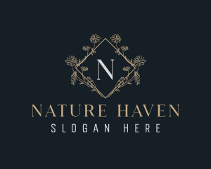 Natural Flower Garden logo design