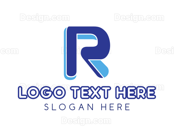 Modern Business Letter R Logo