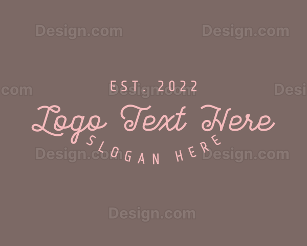 Stylish Feminine Brand Logo