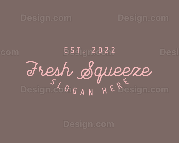 Stylish Feminine Brand Logo