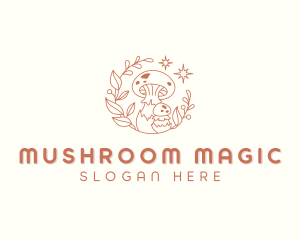 Garden Fungus Mushroom logo design