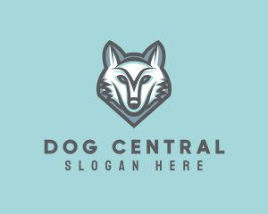 Canine Dog Wolf logo design