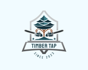 Woodwork Lumberjack Logger logo design