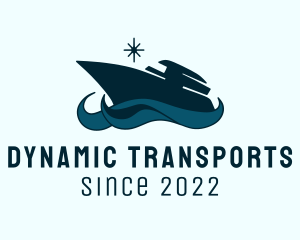 Cruise Boat Transportation  logo design