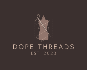 Mannequin Needle Thread logo design