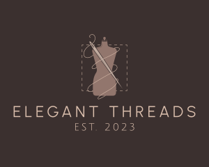 Mannequin Needle Thread logo design