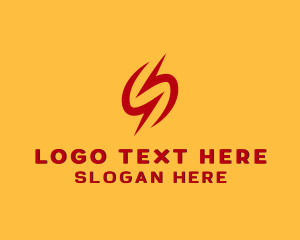 Lightning Charge Power Letter S logo