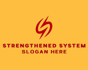 Lightning Charge Power Letter S logo design