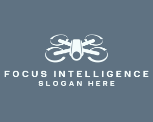 White Aerial Drone logo
