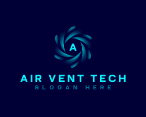 HVAC Tech Vortex logo design