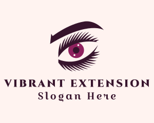 Cosmetic Eye Eyelashes logo design