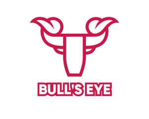 Red Modern Bull logo