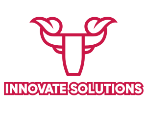 Red Modern Bull logo