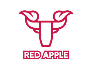 Red Modern Bull logo