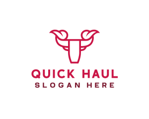 Buffalo Bull Horn logo design