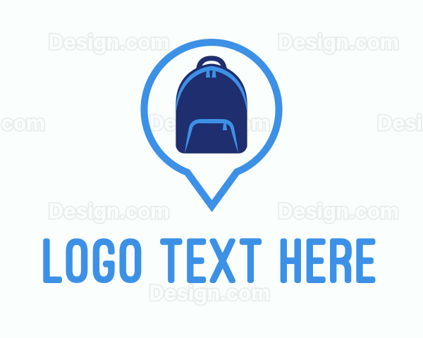 Backpack Location Pin Logo
