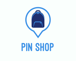 Backpack Location Pin  logo