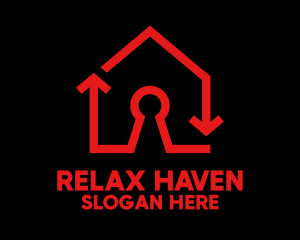 Red Keyhole House Logo