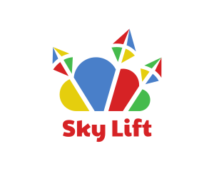 Colorful Cloud Kite logo design