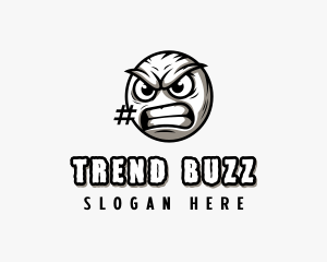 Angry Offensive Emoji logo design