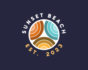 Tropical Beach Resort logo design