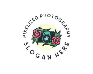 Flower Camera Photography logo design