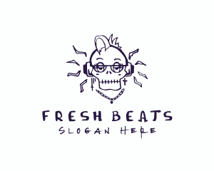 Hip Hop Skull Headphones logo