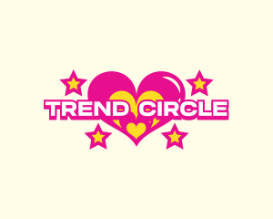Retro Fashion Heart logo
