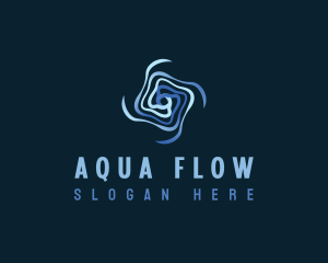 Motion Flow Vortex logo design