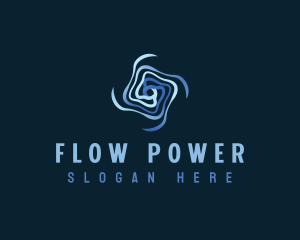 Motion Flow Vortex logo design