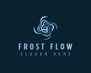 Motion Flow Vortex logo design