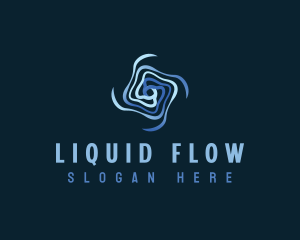 Motion Flow Vortex logo design