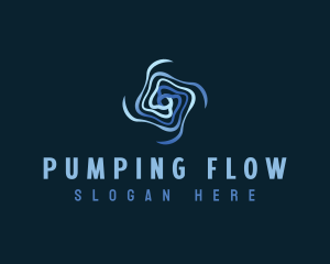 Motion Flow Vortex logo design