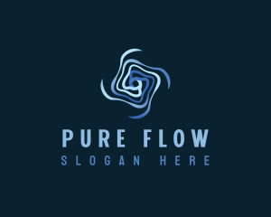 Motion Flow Vortex logo design