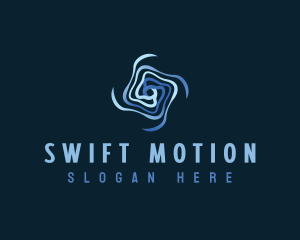 Motion Flow Vortex logo design