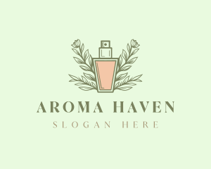 Cosmetic Floral Perfume  logo design