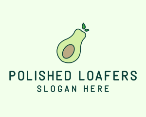 Organic Avocado Fruit logo design