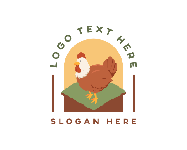 Farm Chicken Hen logo