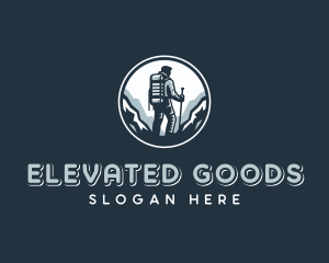 Survival Mountaineering Hike  logo design