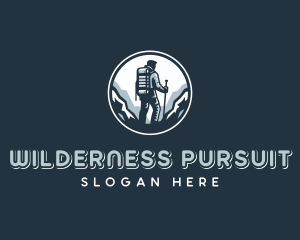 Survival Mountaineering Hike  logo design