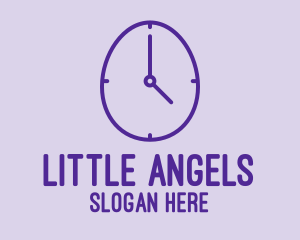 Purple Egg Clock  logo