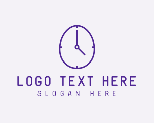 Purple Egg Clock  logo