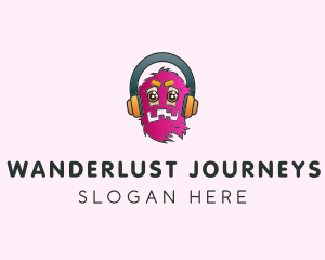 Pink Monster Headphones logo