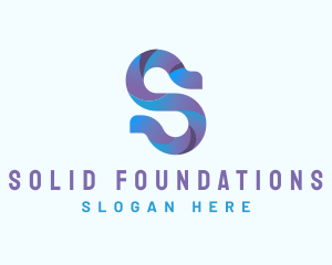 3D Startup Letter S Logo