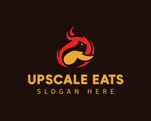 Chicken Wing Fire logo design