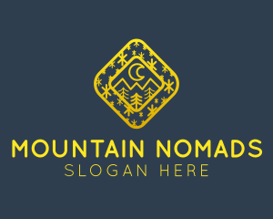 Moon Mountain Stars logo design